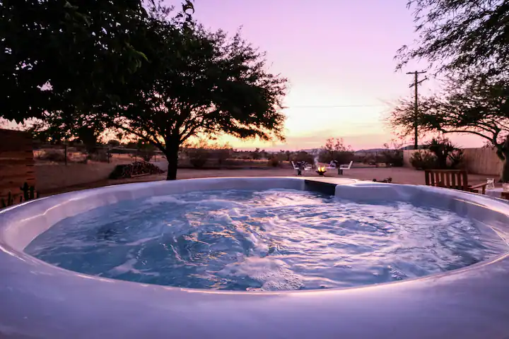 Hot tub with a view